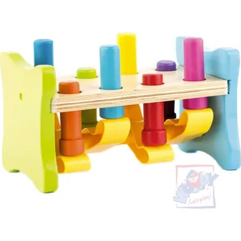 Dětské zboží WOODY DŘEVO Baby zatloukačka kolíbka Up and down *DŘEVĚNÉ HRAČKY* | 528203