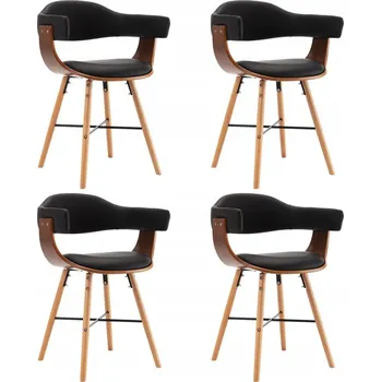 Jídelní židle Židle VidaXL umělá kůže černá 4 ks