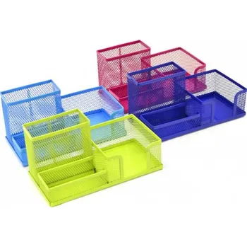 Stolní organizér drátěný barevný Varianta: Zelenožlutý