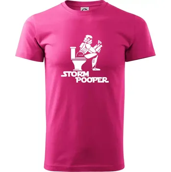 Pánská móda SW - Storm pooper - Klasické pánské triko vyšší gramáže - XL ( Purpurová )