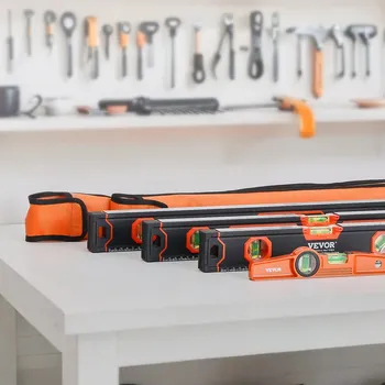 Vodováha Vevor Sada vodováh 48/24/16/10 inch, svítící libely, magnetická 10 inch