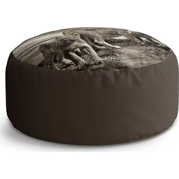 Taburet Sablio Taburet Circle Lvice a lvíčata: 38x48 cm