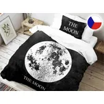 Bavlněné 3D povlečení 70x90, 140x200 Moon černý