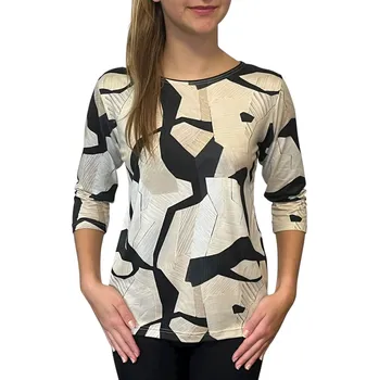 Dámská halenka Halenka Pratto béžovo-černá velikost pratto: 40