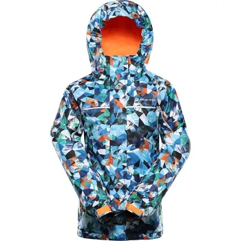 bunda dětská lyžařská ALPINE PRO KIWERO s membránou PTX SNOW bílá