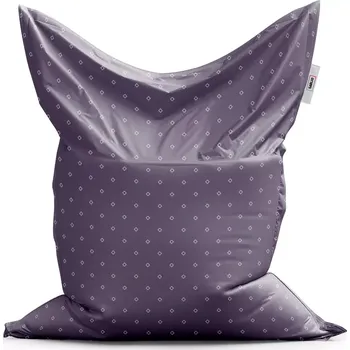 Sedací pytel Sablio Sedací vak Classic Bílé čtverce - 150x100 cm