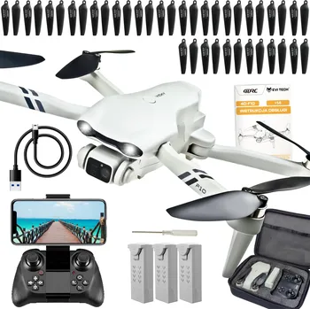 Dron DRON FlyPro10 2 KAMERY BEZKARTÁČOVÉ MOTORY REŽIM VZNÁŠENÍ WIFI 3x20min 2KM HRAČKA