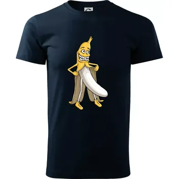 Úchylný banán (Hana-creative) - Triko extra velké (5-8XL) - 6XL ( Námořní modrá (velmi tmavá - téměř černá) )