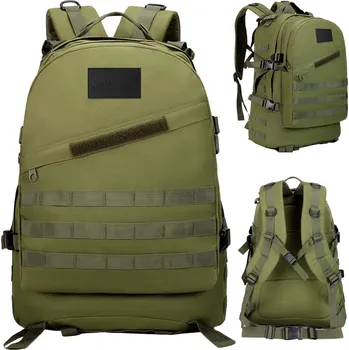 turistický batoh VOJENSKÝ TAKTICKÝ BATOH TURISTICKÝ SPORTOVNÍ TREKINGOVÝ DO HOR - ARMY GREEN