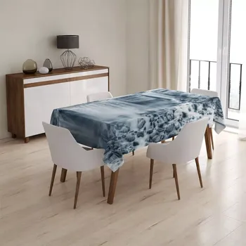 ubrus Sablio Ubrus Černobílý vodopád - 90x90 cm