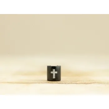 Dětské navlékací korálky Korálek Kříž Barva: Černá