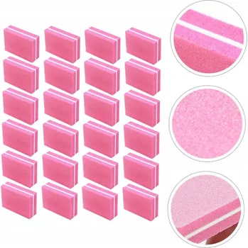 100 X MINI LEŠTICÍ BLOK na nehty buffery LEŠTIČKA 100/180 bločky na manikúru