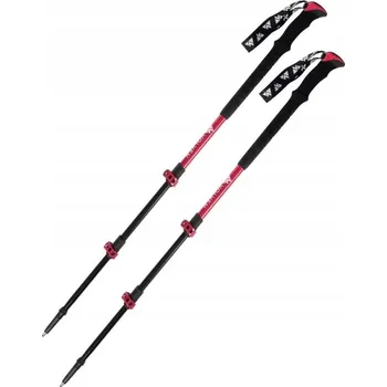 Trekingová hůl Volven Trekingové hole Adventure Pro 65-135 cm hliníkové - Červené