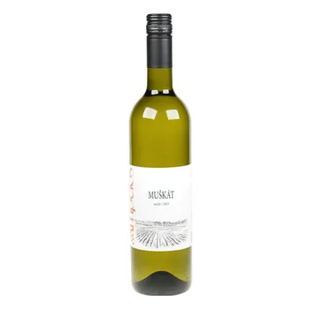 Víno Muškát 2025, Suché, Moravské zemské, 0,75l, vinařství Ampelos