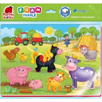 Puzzle Pěnové puzzle A4. Roter Kafer 24 dílků.