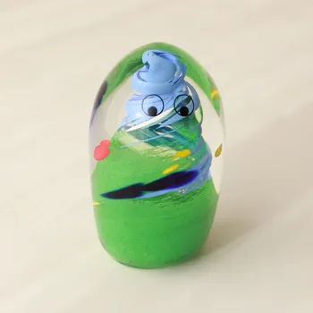 Studio Arhoj Skleněná figurka Crystal Blob Mustache Man