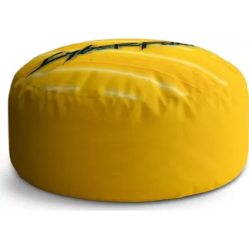 Taburet Sablio Taburet Circle Cyberpunk 2077 Žlutý: 38x48 cm