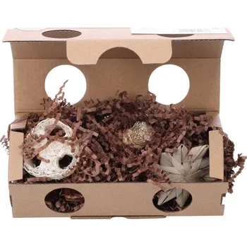 Hračka pro psa Hračka pro hlodavce FLAMINGO - Hopsie plněná krabička 20x10x8,5cm