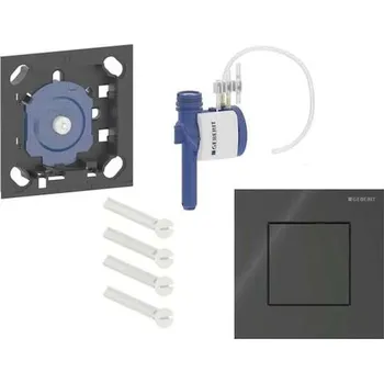 Klozet Geberit - Pneumatické ovládání splachování pisoáru typu 40, sklo/černá 116.217.SJ.1