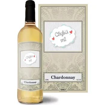 Víno Sablio Bílé víno Chybíš mi: 0,75 l