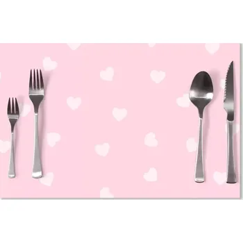 prostírání Sablio Prostírání Růžová srdíčka: 40x30cm