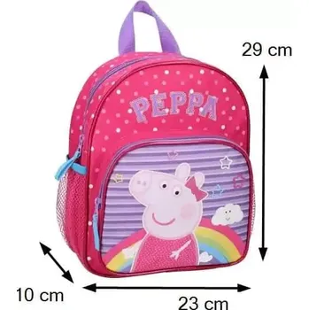 Školní batoh Dětský batoh Prasátko Peppa a duha DBBH0805 - SLEVA 3% s kodem radost25