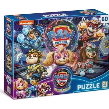 DODO Puzzle Tlapková patrola/Paw Patrol 23x32cm 60 dílků v krabičce 15x18x6cm