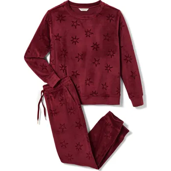 688589 - Tchibo - Domácí souprava z plyšového úpletu - pro ženy - vel. M 40/42 - barva: červená