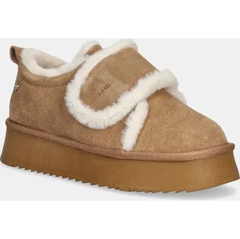 Dámská zimní obuv Semišové sněhule GOE SS2N4303.BROWN béžová 80X, EUR 40