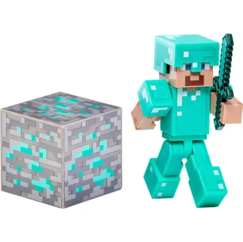 Dřevěná hračka Figurka Minecraft Diamantový Steve s příslušenstvím FIBH1693 - SLEVA 3% s kodem radost25