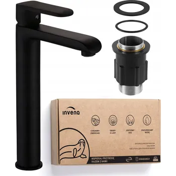 Vodovodní baterie Umyvadlová baterie stojánková Invena Siros černá