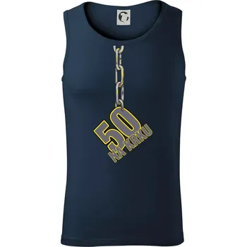 50 let na krku řetěz - Tílko pánské Core - L ( Námořní modrá (velmi tmavá - téměř černá) )