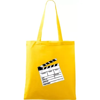 Filmová klapka - Taška bavlněná - 42 x 38 cm ( Žlutá )