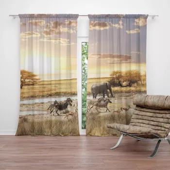 Závěs Sablio Závěs Safari: 2ks 140x250cm