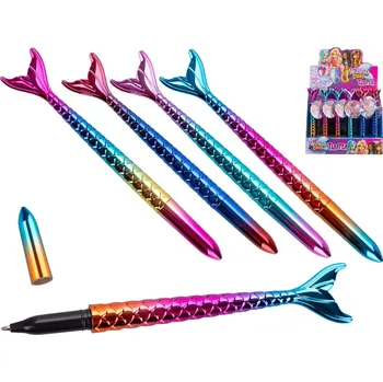 Propiska ve tvaru ocasu mořské víly 16,5 cm - mix barev (červený ocas, světle růžový ocas, modrý ocas, růžový ocas)