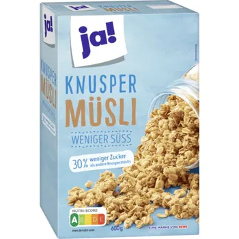 Ja! Knusper Müsli Weniger Süss 600 g