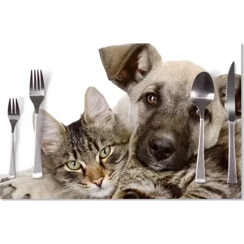 prostírání Sablio Prostírání Kočička a štěňátko: 40x30cm