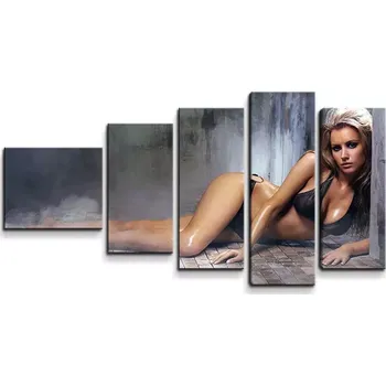 Obraz Sablio Obraz - 5-dílný Sexy žena - 100x60 cm
