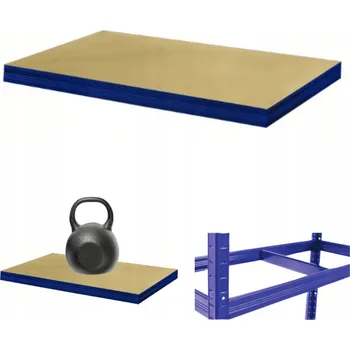 Dílenský regál Kovový skladový regál Wamar-Sosenka 6 x 90 x 40 cm, nosnost až 175 kg na polici