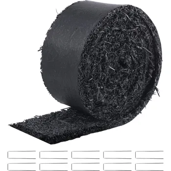 Rohožka Vevor Pryžová mulčovací rohož z recyklované pryže 120×4.5 in černá