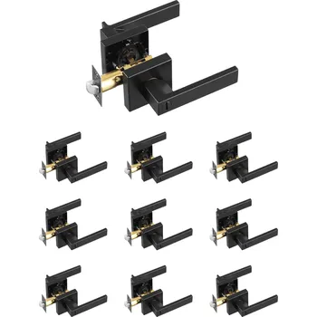 Dveřní kování Vevor Sada 10 dveřních klik matná černá, levá/pravá, 45° otočná