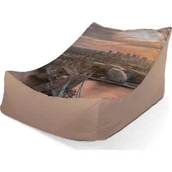 Sedací pytel Sablio Sedací vak Lounge Londýn City of London - 80 x 95 x 50 cm