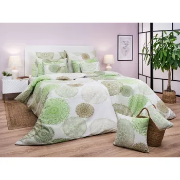 Povlečení Povlečení flanel Magic světle zelená 140x200, 70x90 cm