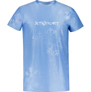 Pánské vánoční triko premium ALTISPORT VOJ/ALMVN7TR06 SVĚTLE MODRÁ 4XL