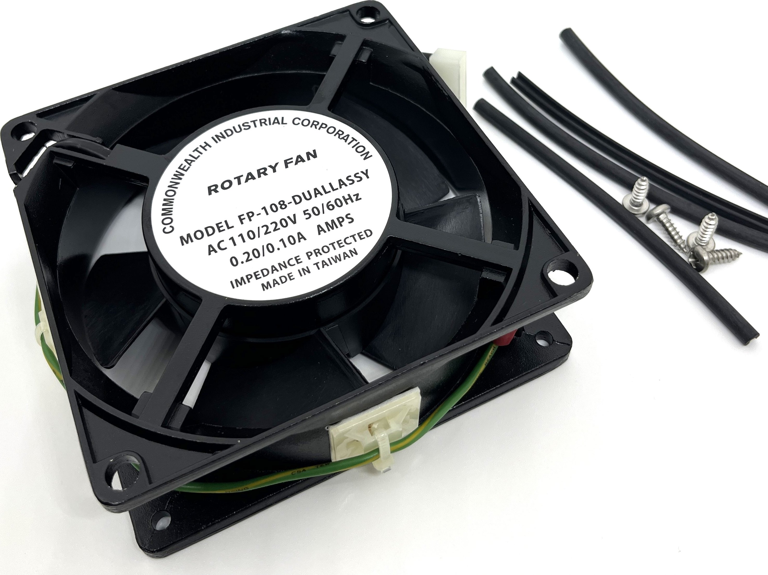 FP-108-1 – axiální ventilátor 119×119×38 mm AC 110/220 V