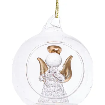 Vánoční dekorace Skleněná vánoční koule ø 6 cm Angel – Dakls ID_1641928
