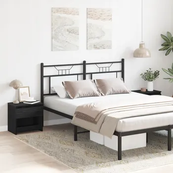 Noční stolek Noční stolky 2 ks Černý dub 40x30x39 cm Dřevo