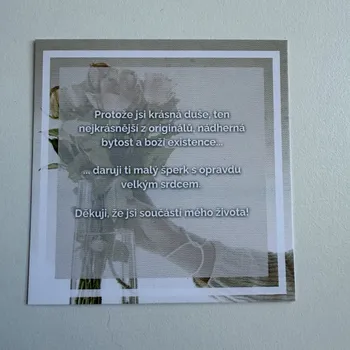 Albi Děkovná kartička 7x7 cm Vánoční