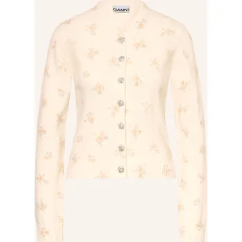 Dámský svetr Ganni Dámský Pletený Kardigan, krémová, 34