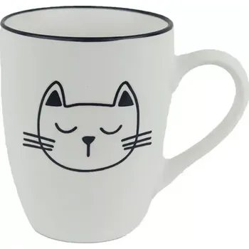 Hrnek s kočičkou (Porcelánový hrnek kočka)
